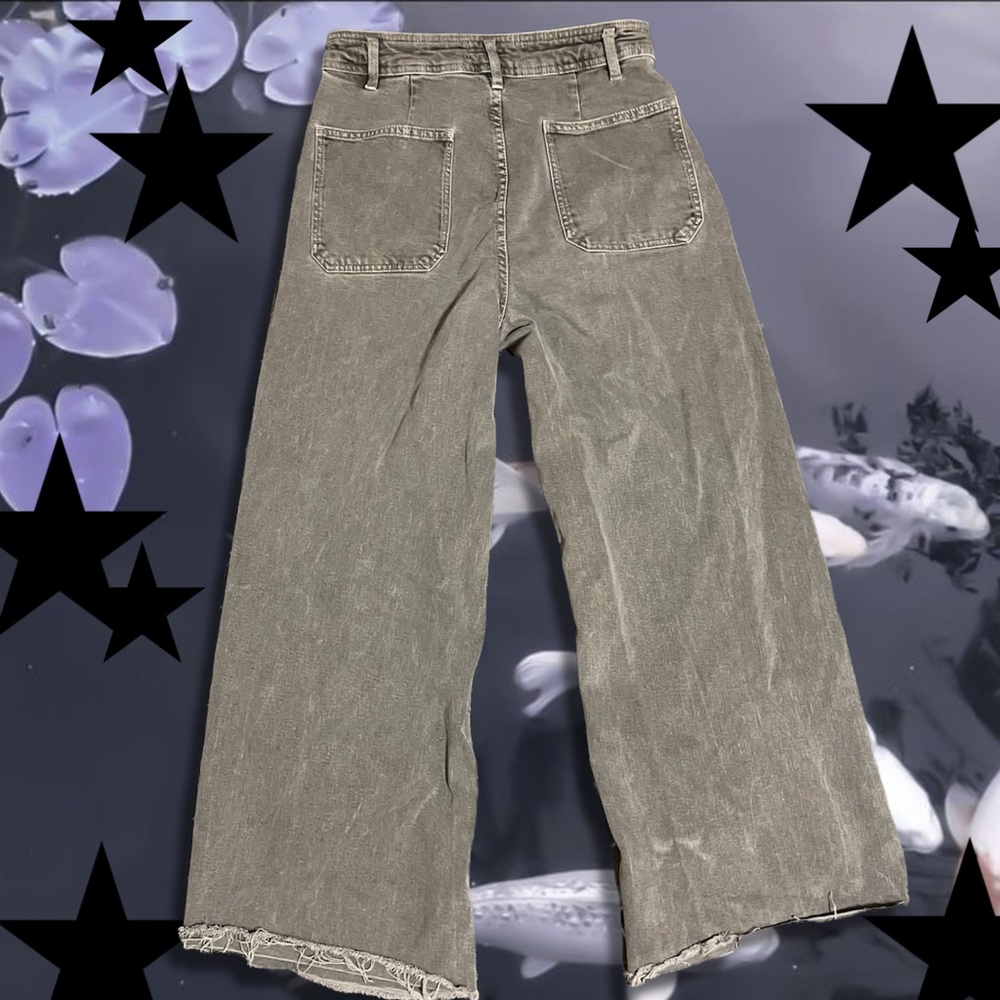HE PATCH POCKETS MARINE STRAIGHT ZARA JEANS